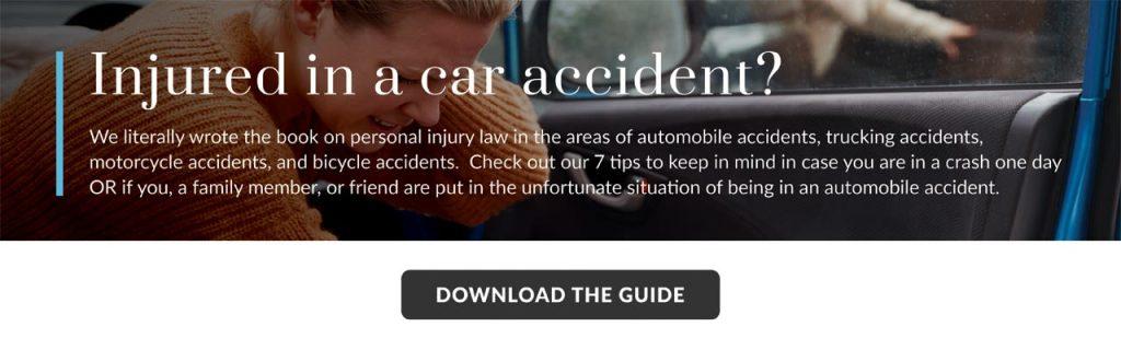 Florida Automobile Accident Tip Sheet After Brain Injury